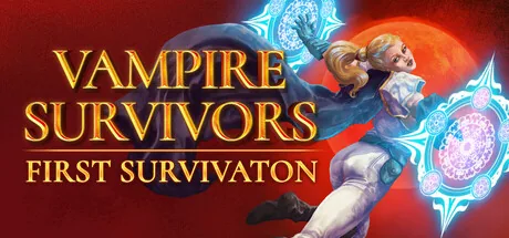 Vampire Survivors official Steam header artwork for a Nucleus Co-op setup guide