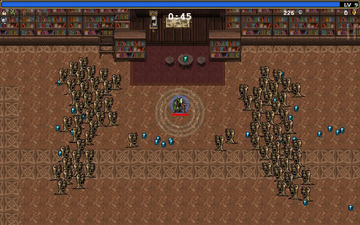Official Steam library and store context image for verifying a Vampire Survivors installation